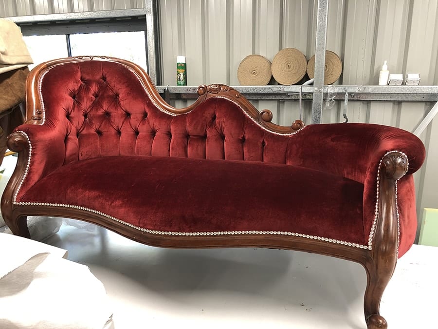 antique furniture restoration velvet lounge